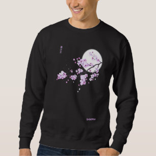Japanese Purple Sakura Cherry Blossom Flower Pink Sweatshirt