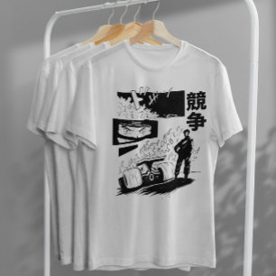 Japanese Racing Car Comic T-Shirt