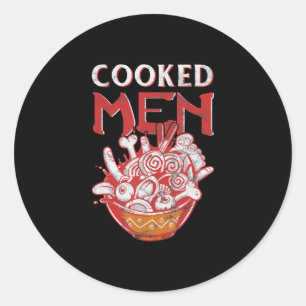 Japanese Ramen Food Pun Humour Cooked Gift Classic Round Sticker