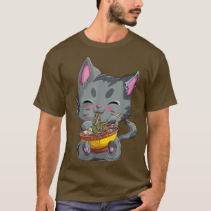 Japanese Ramen Noodles Shirt Women Girls, Kawaii N