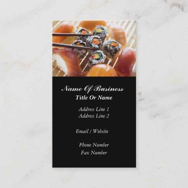 Japanese Restaurant Business Card (Front)