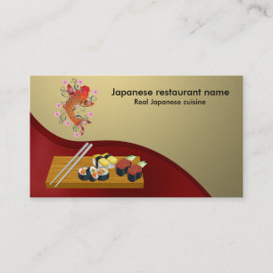 Japanese restaurant business card