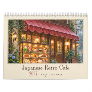Japanese Retro Cafe / 2027 Wall Calendar