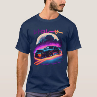 Japanese Retro Car Racing Drifting Art JDM family T-Shirt