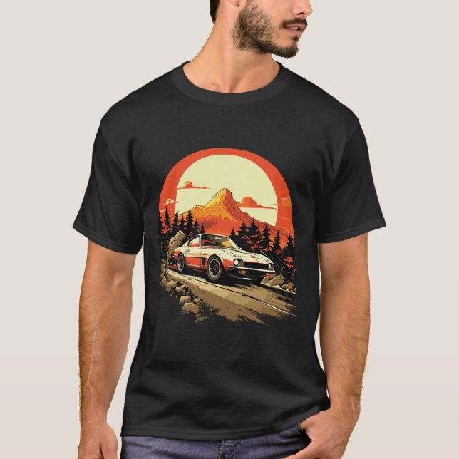 Japanese Retro Car Racing - JDM Legend Drifting T-Shirt (Front)