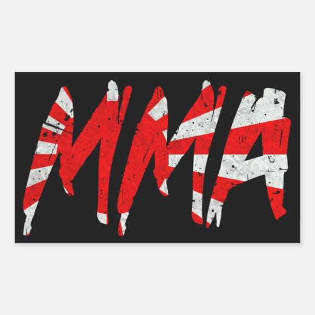 Japanese Rising Sun Flag MMA Sticker (Front)