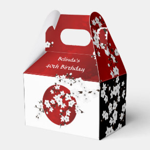 Japanese Rising Sun   Thank You  Birthday Favor Box