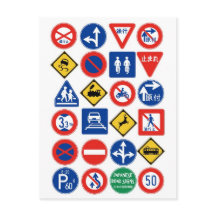 Japanese Road Signs (white background)