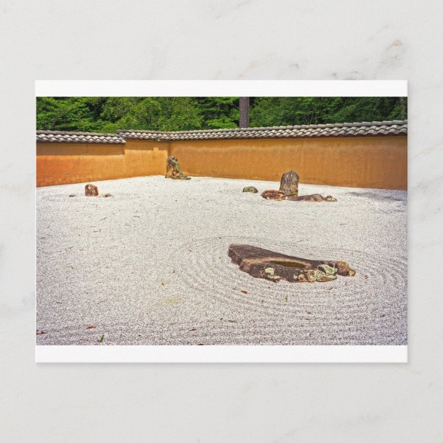 Japanese Rock Garden Postcard (Front)