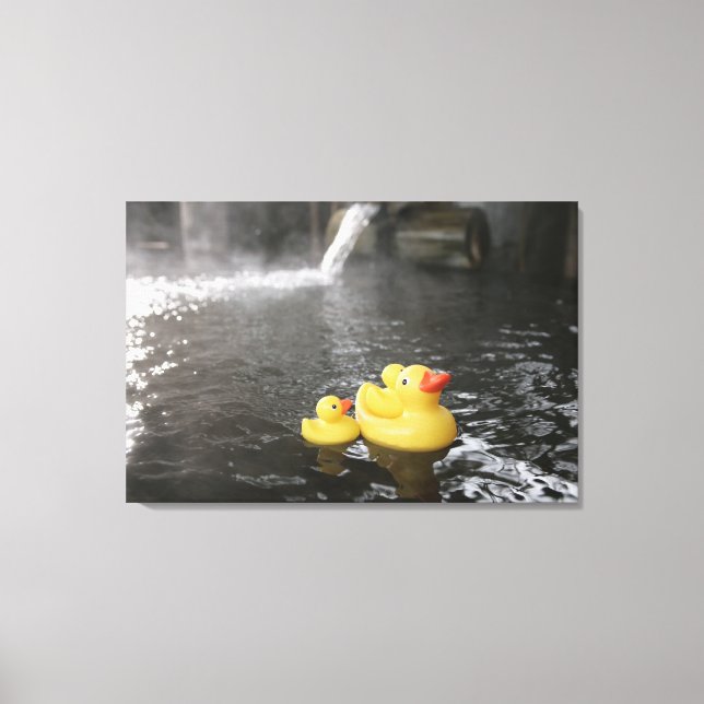 Japanese Rubber Duckies Canvas Print (Front)