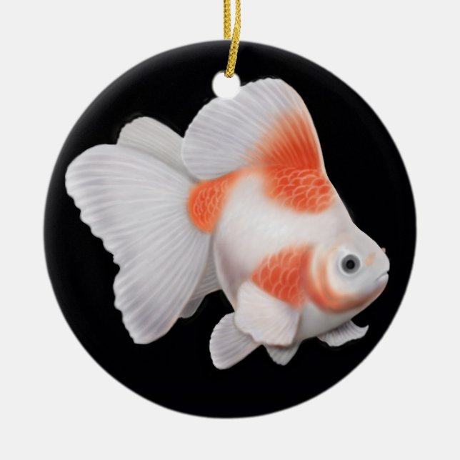 Japanese Ryukin Fantail Goldfish Ornament (Front)
