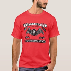 Japanese Safety Matches Art Bats T-Shirt