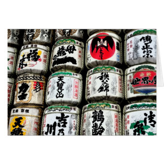Japanese Sake Barrels