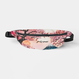 Japanese sakura cherry blossom spring nature name fanny pack