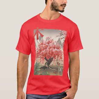Japanese Sakura Cherry Blossoms Tree Pink Song T-Shirt
