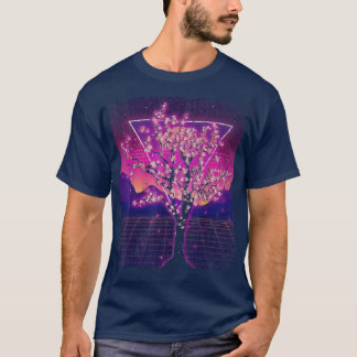 Japanese Sakura Flower Blossom 90s Vaporwave Cherr T-Shirt