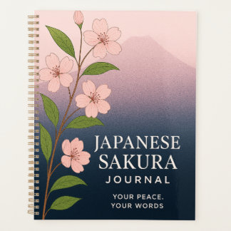 Japanese Sakura Journal: Nature-Inspired Notebook 
