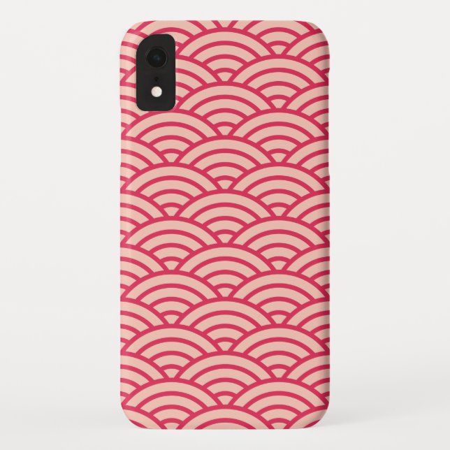 Japanese Sakura Koinobori Fish Scale Pattern Case-Mate iPhone Case (Back)