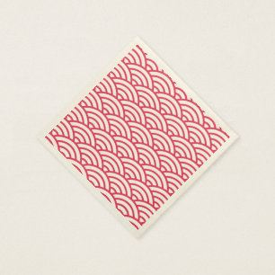 Japanese Sakura Koinobori Fish Scale Pattern Napkin