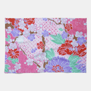 Japanese Sakura Pattern Kitchen Towel