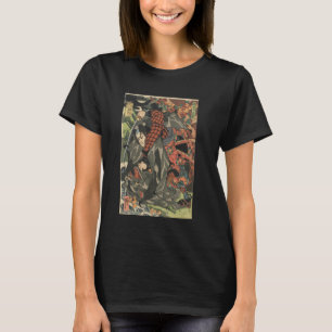 Japanese Samurai Art Woodblock Miyamoto Musashi Gi T-Shirt