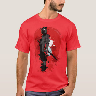 Japanese Samurai Bushido Miyamoto Musash Naginata T-Shirt