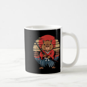 Japanese Samurai Capybara  Coffee Mug