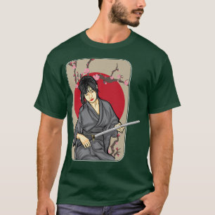 Japanese Samurai Culture Scenery Vintage Sakura Ch T-Shirt