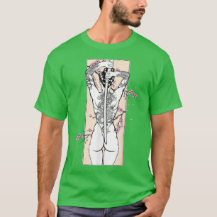 Japanese Samurai Culture Scenery Vintage Sakura Ch T-Shirt