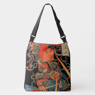 Japanese Samurai fighting monster Crossbody Bag