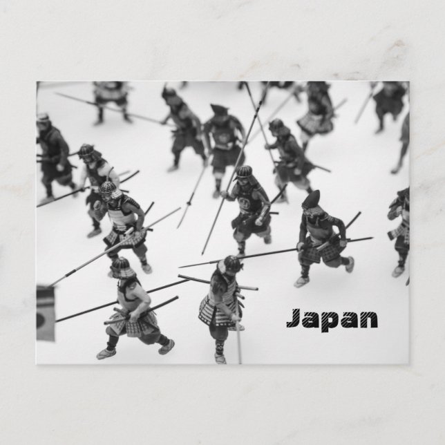 Japanese Samurai Figures Postcard (Front)