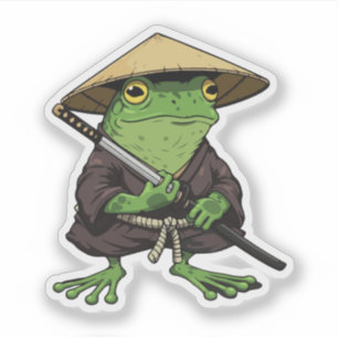 Japanese samurai frog