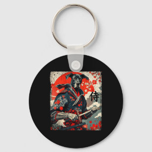 Japanese Samurai Great Dane Tattoo Kawaii Ukiyo-e  Keychain