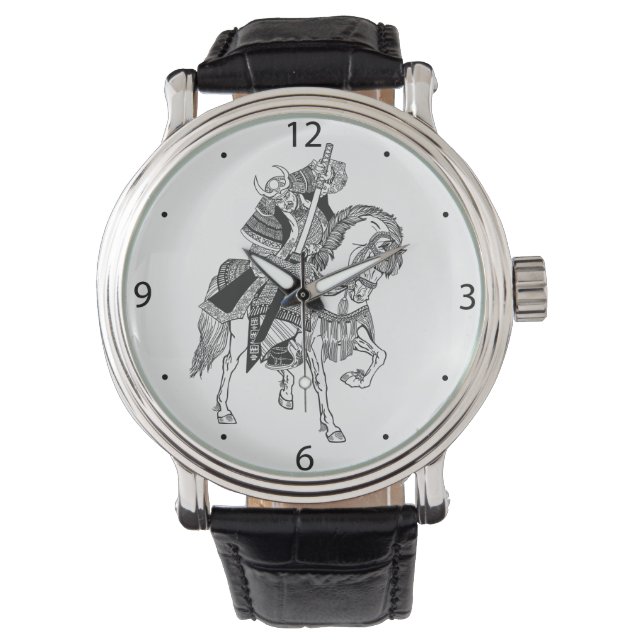 Japanese samurai horseman watch (Front)