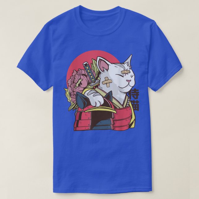Japanese Samurai Manga Character Comics Cartoon Ca T-Shirt (Design Front)
