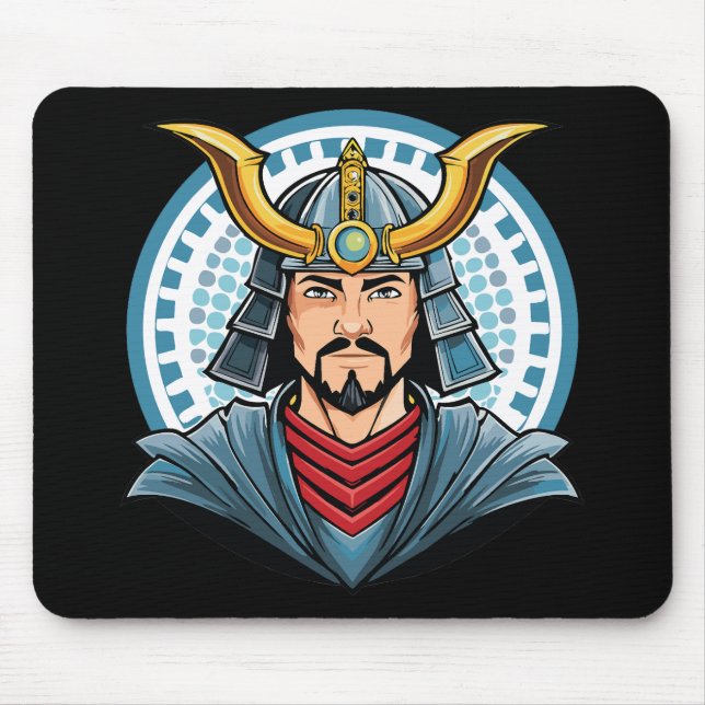 Japanese samurai mouse pad (Front)