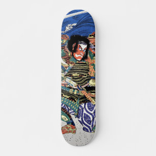 Japanese Samurai Nichijo Jiro Tadanori warrior art Skateboard