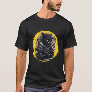 Japanese Samurai Ninja Cat T-Shirt