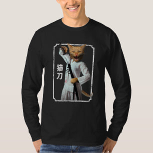 Japanese Samurai Ninja Cat T-Shirt