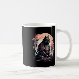 Japanese Samurai Ninja Dog Tattoo Graphic For Men  Coffee Mug