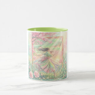 Japanese Samurai Sakura mug