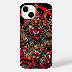 Japanese Samurai, Tiger Samurai, katana Case-Mate iPhone 14 Case