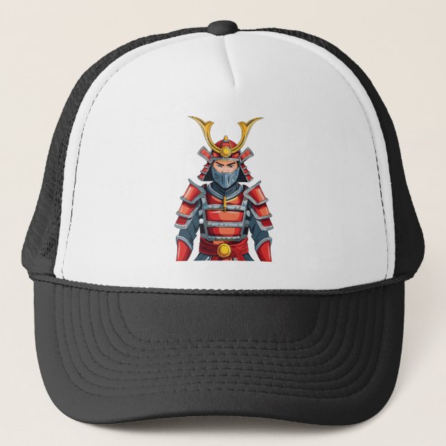 Japanese samurai trucker hat (Front)