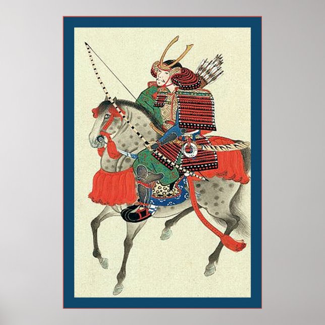 Japanese Samurai ~ Vintage Japanese Print (Front)