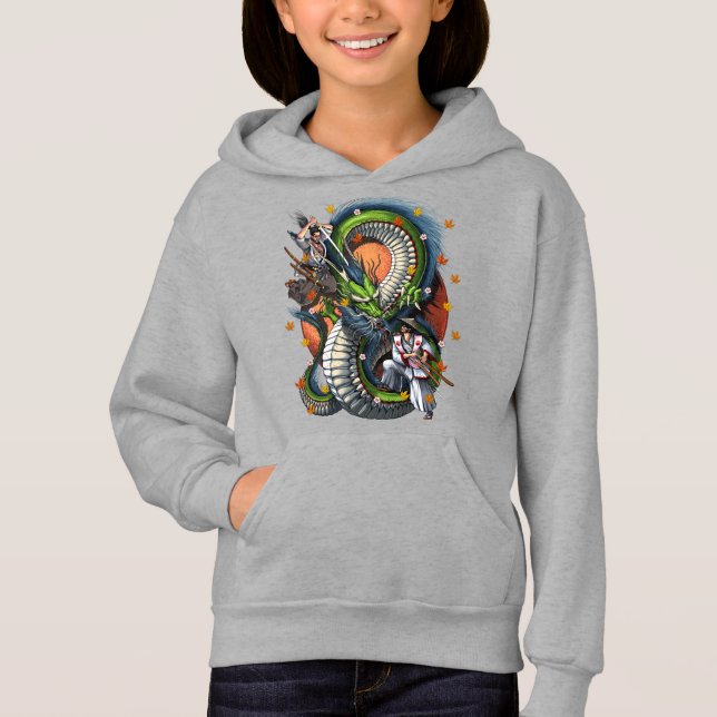Japanese Samurai vs Dragon (Front)
