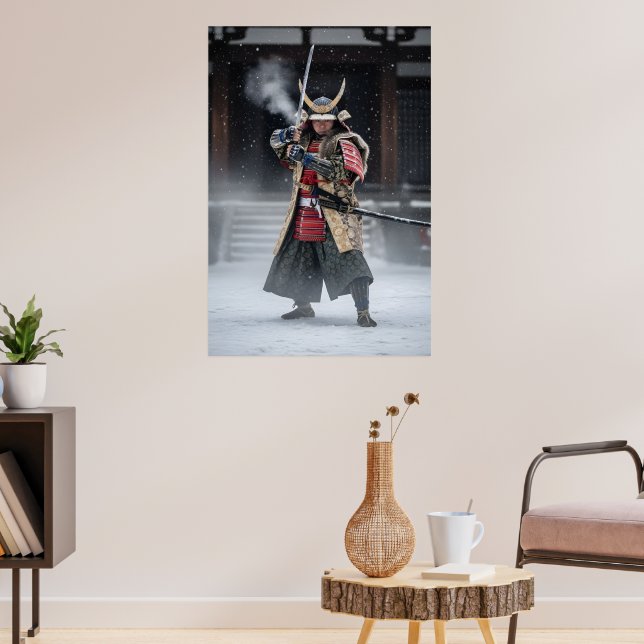 Japanese Samurai Warrior Poster (Living Room 3)