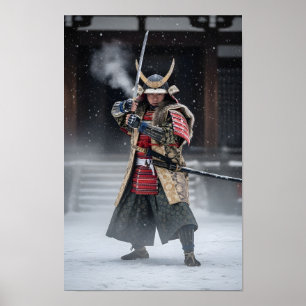 Japanese Samurai Warrior Poster