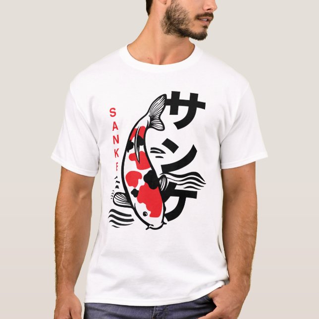 Japanese Sanke Carp T-Shirt (Devant)