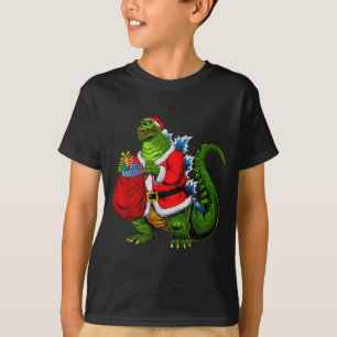 Japanese Santa Christmas Kaiju Funny Art Men Women T-Shirt