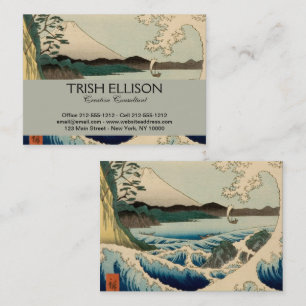 Japanese Sea of Satta Hiroshige Art  Business Card